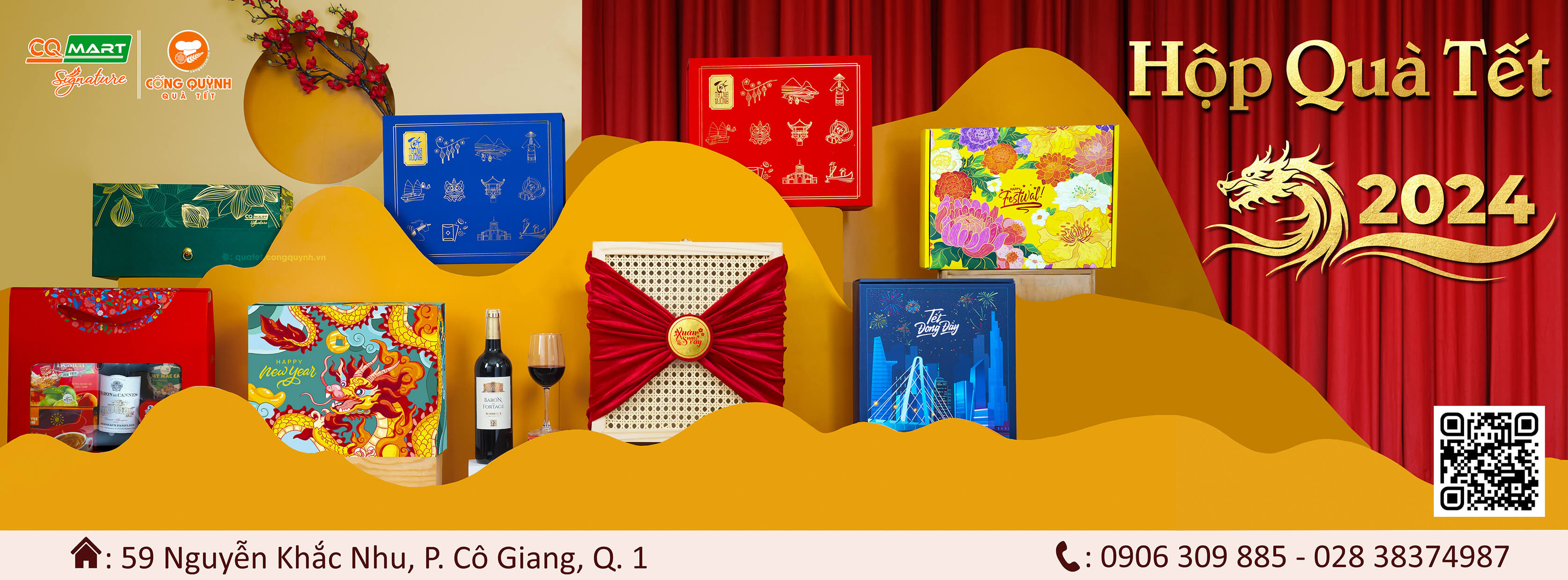 Hộp Quà Tết Cống Quỳnh 2024